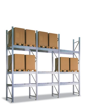 Scaffalature porta pallets con portate fino kg.3500 per piano di carico